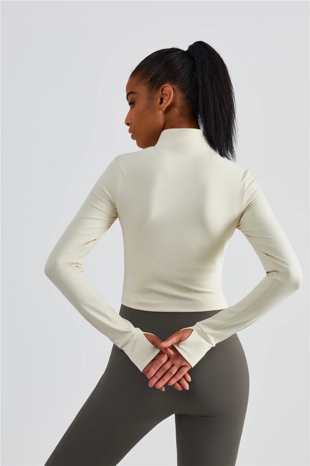 Andrea Cropped Zipped Jacket