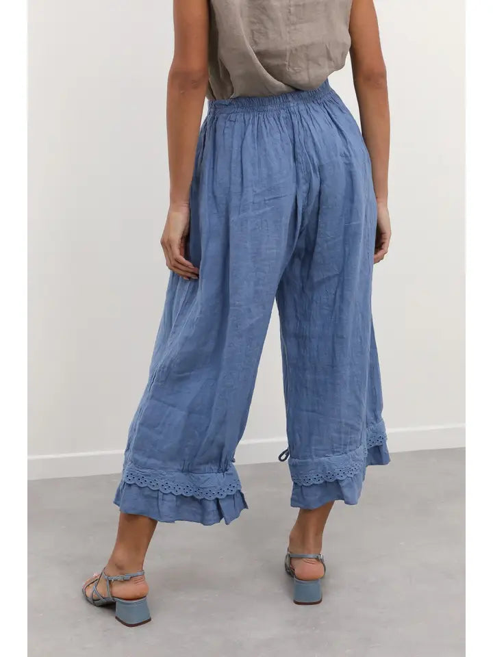 Maine Summer Linen Eyelet Pants