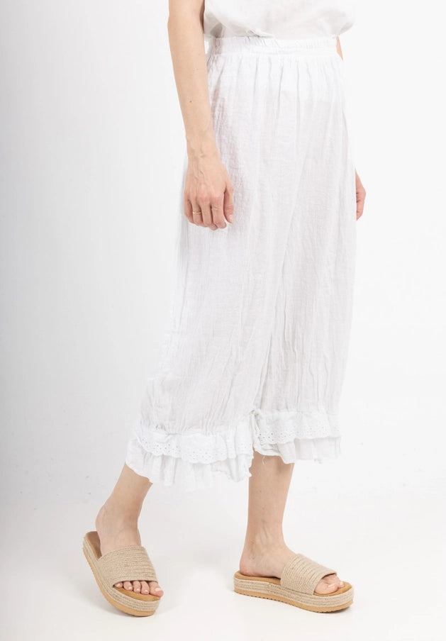 Maine Summer Linen Eyelet Pants