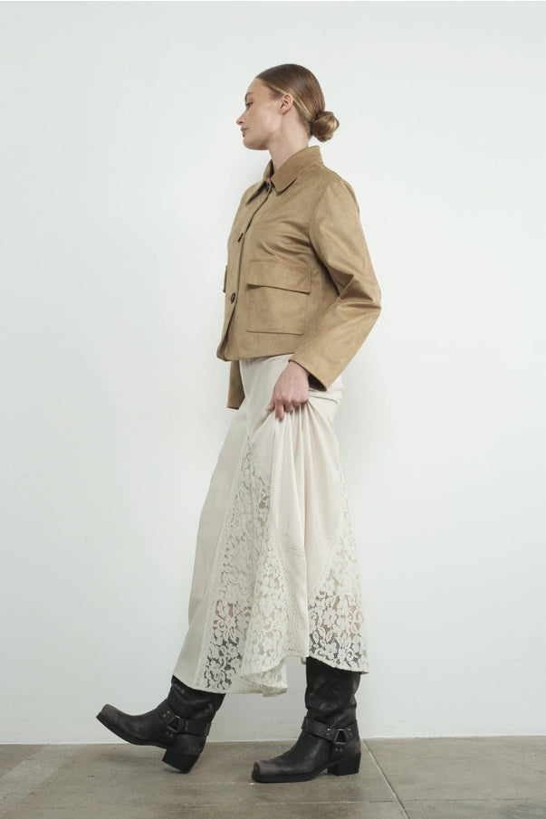 The Rocky and Lace Insert Slip Skirt