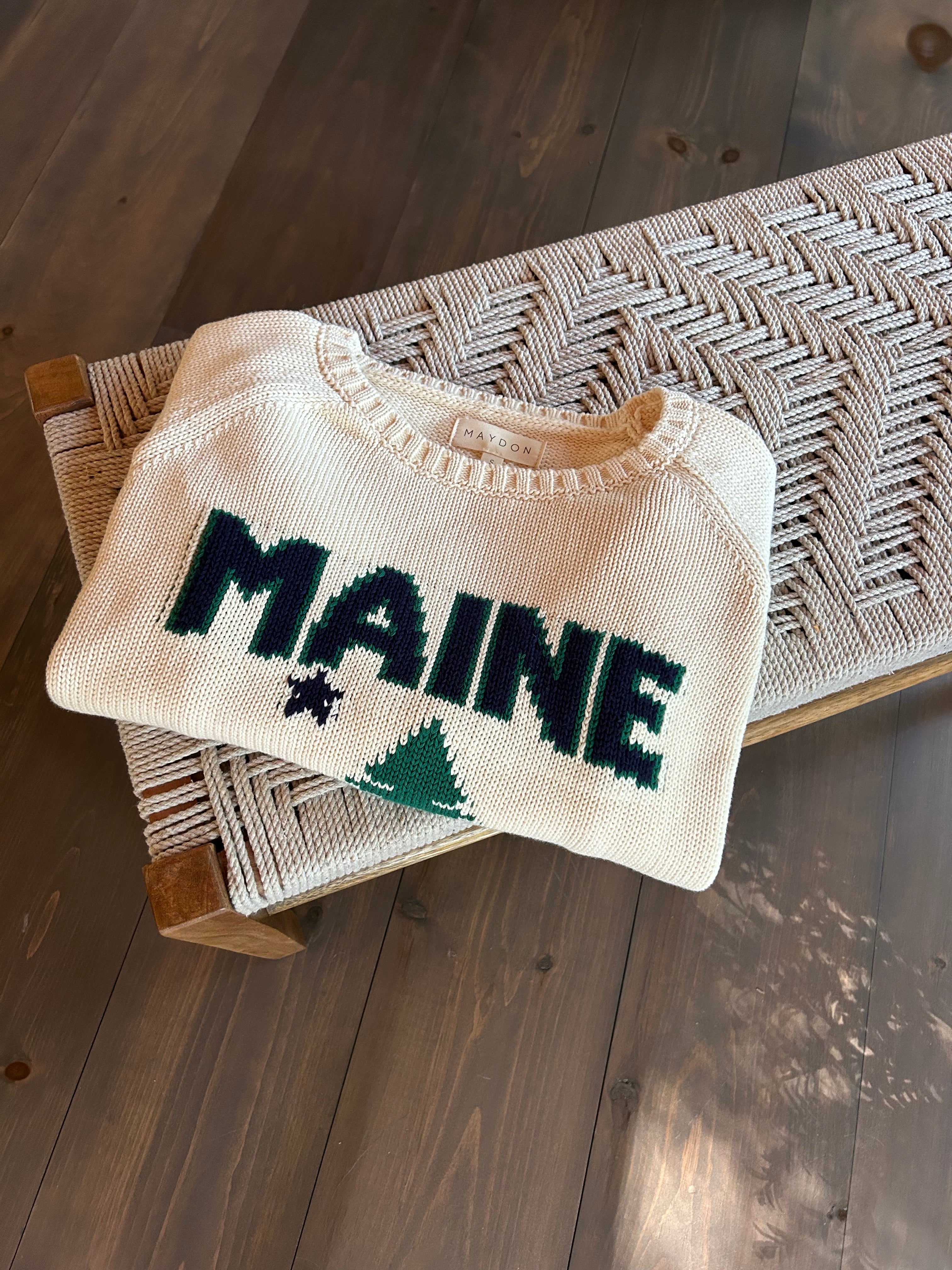 Maine Vintage Lone Pine Cotton Sweater