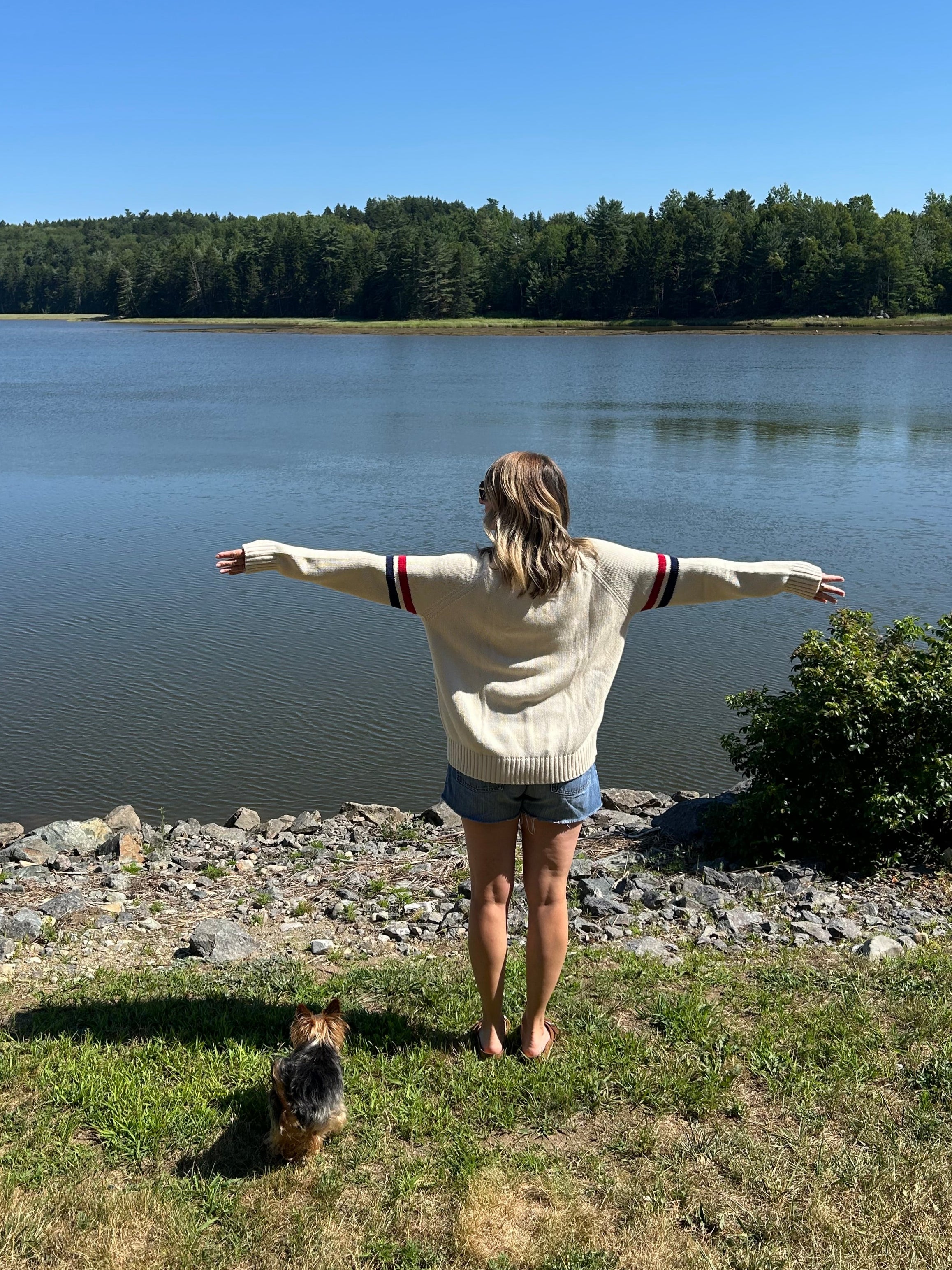 Maine Vintage Lone Pine Cotton Sweater