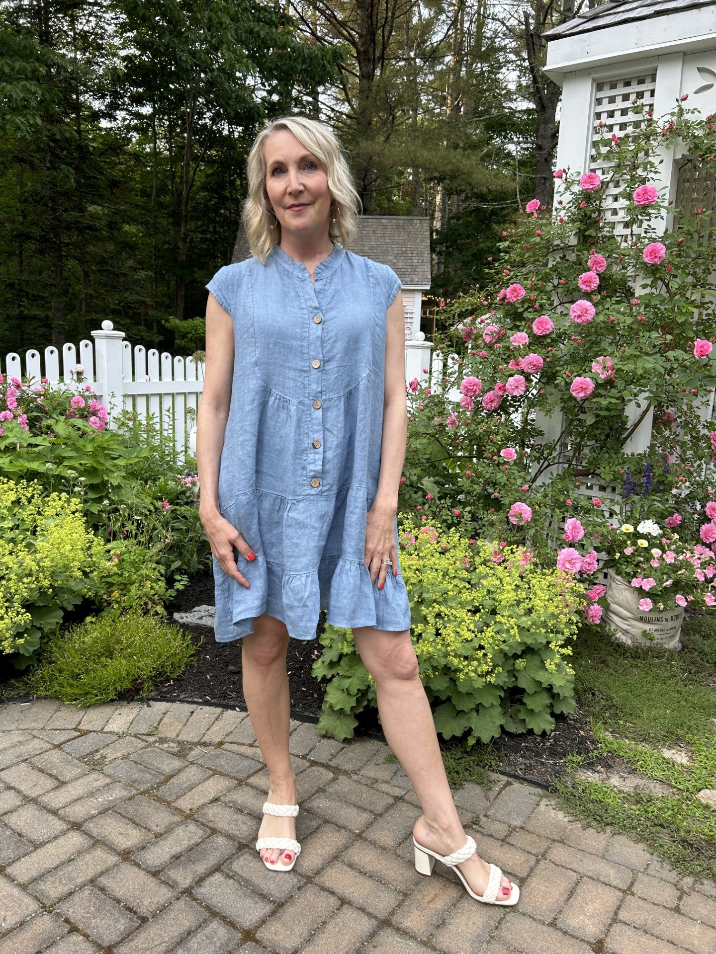 Mila 100% Linen Babydoll Dress Mila 100% Linen Babydoll Dress