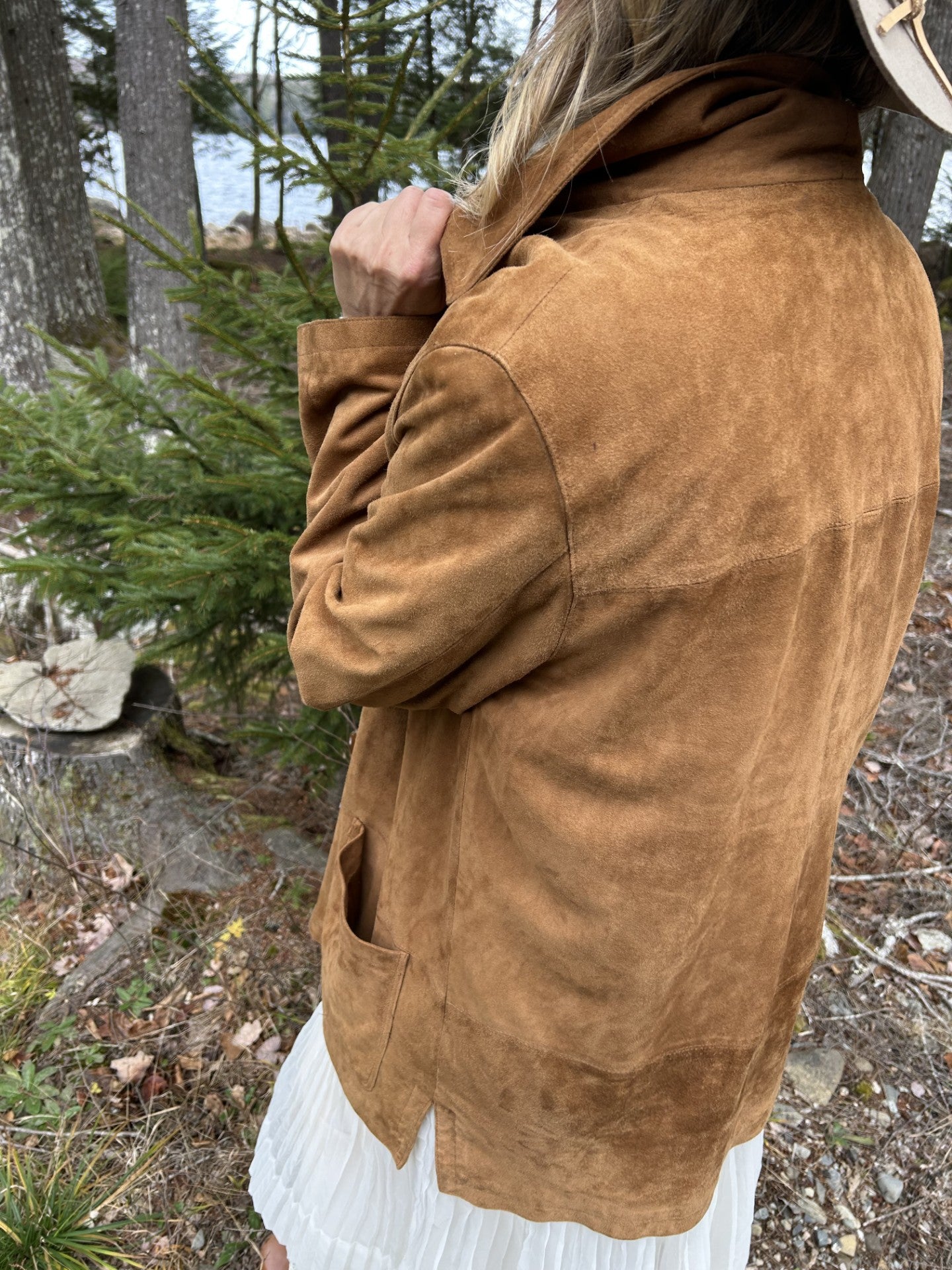 Vintage "1990s Does 70s" Genuine Suede Jacket