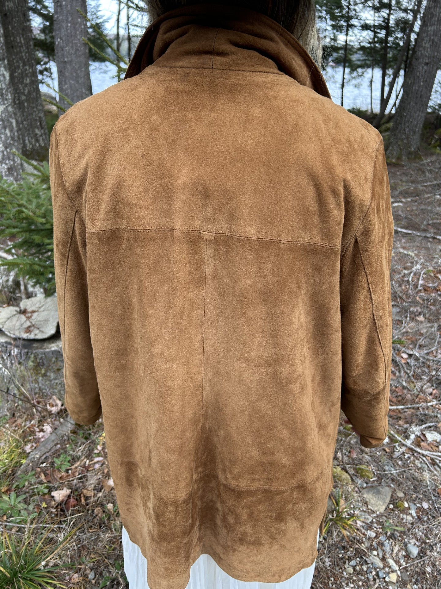 Vintage "1990s Does 70s" Genuine Suede Jacket