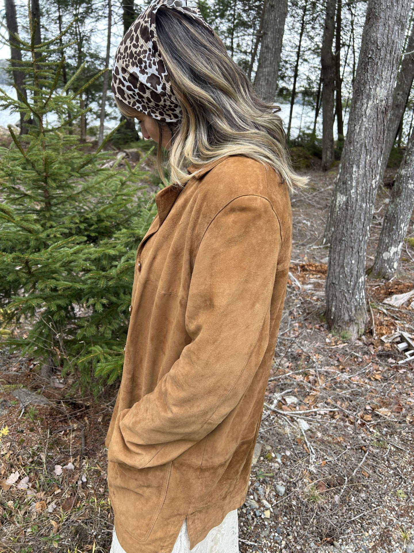 Vintage "1990s Does 70s" Genuine Suede Jacket