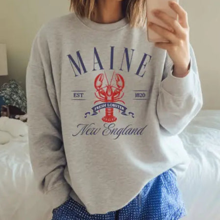 Maine Fresh Lobster Classic Crewneck Sweatshirt