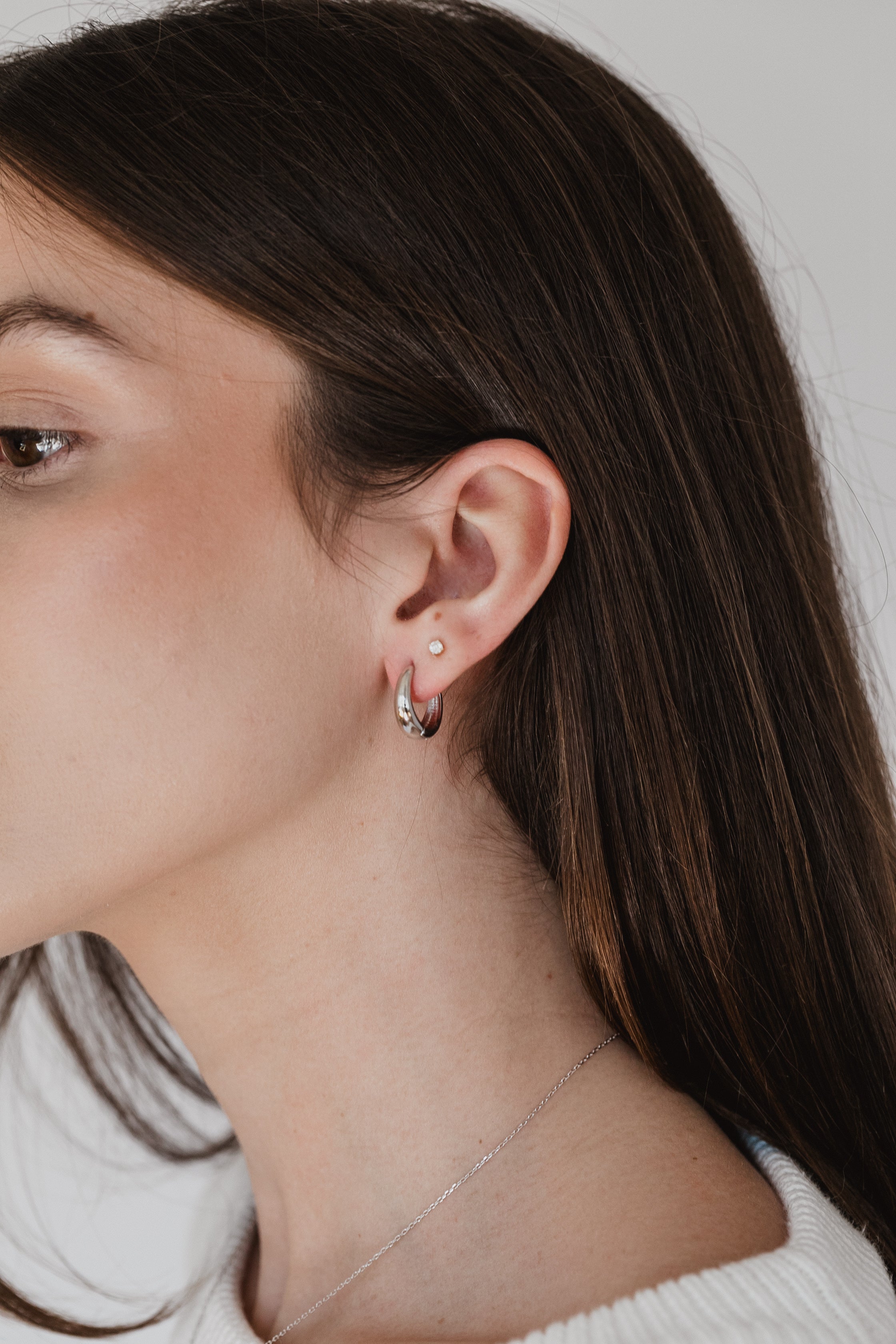 Elina Huggie Hoop Earrings