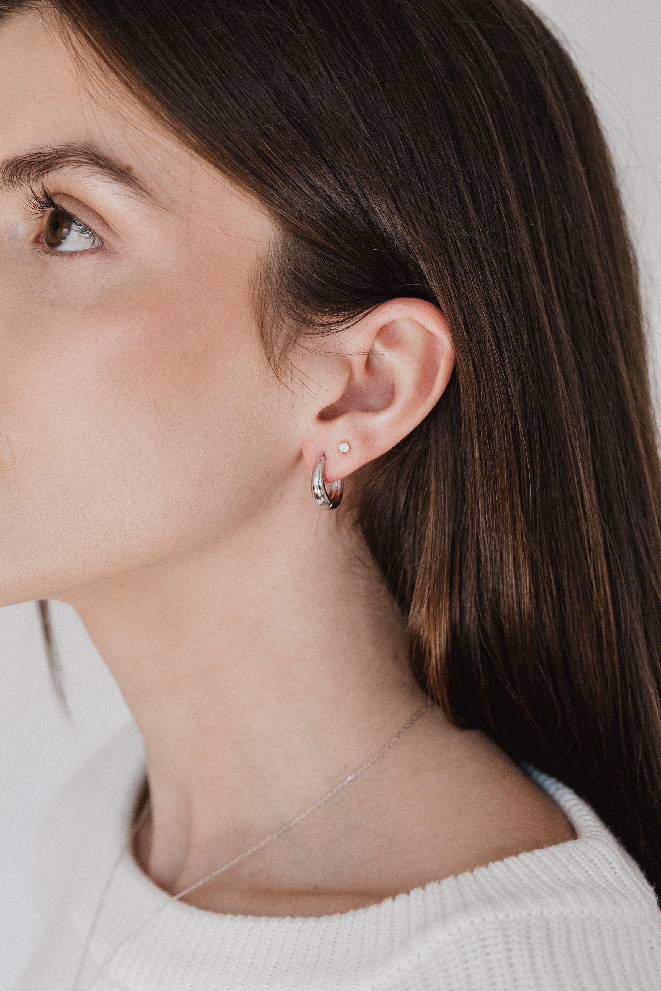 Elina Huggie Hoop Earrings