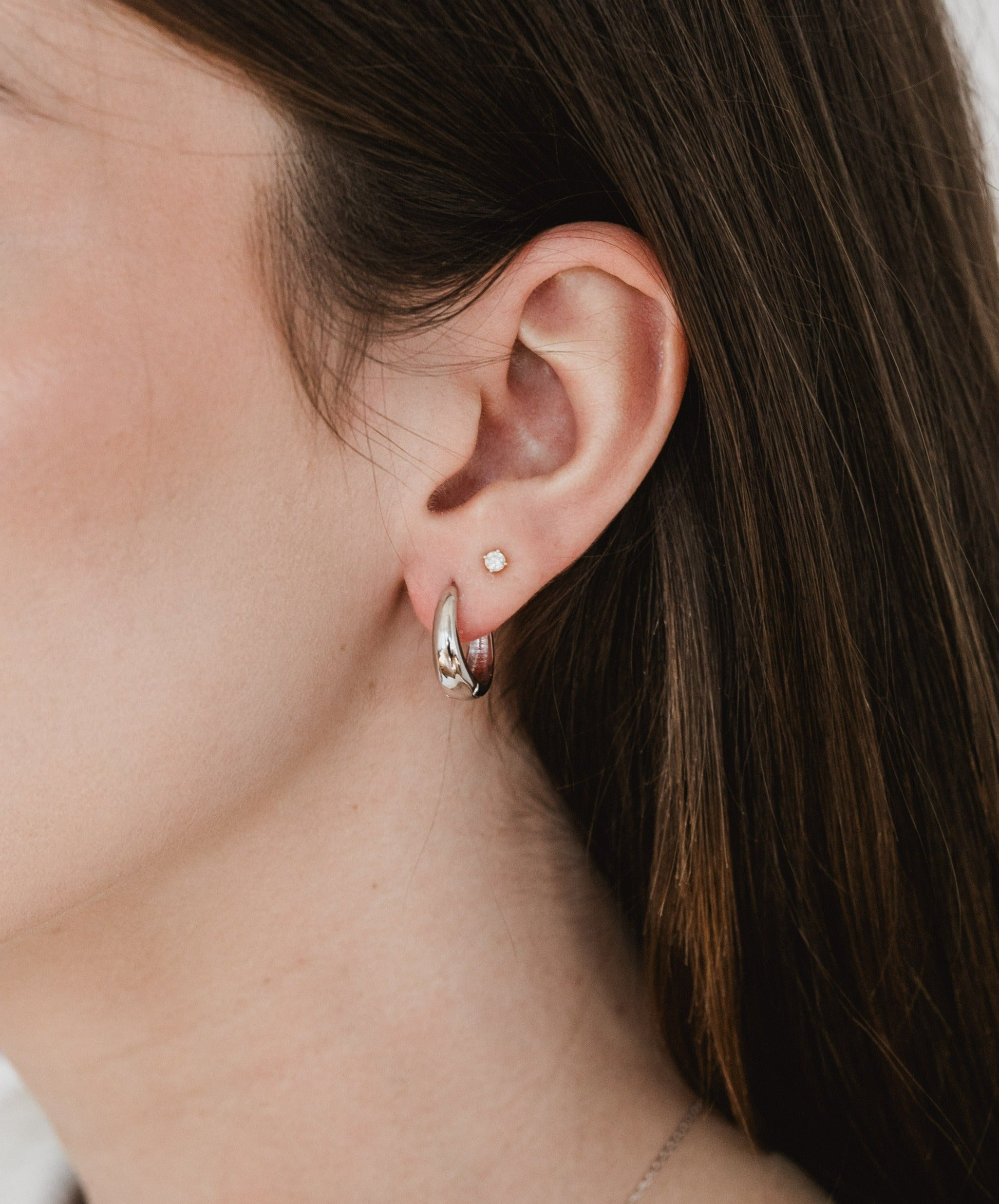 Elina Huggie Hoop Earrings