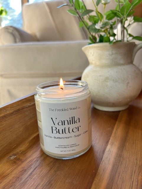 100% Clean Soy Candle Vanilla Butter