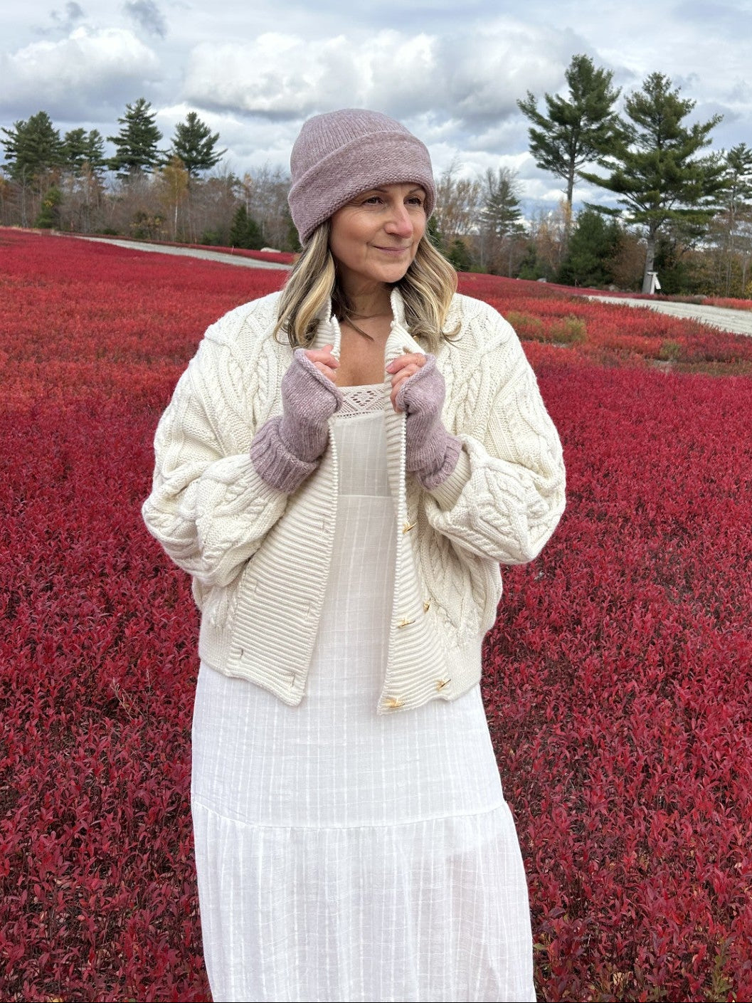 Vintage Alan Manoukian Belgium Wool Blend Cable Knit Sweater Bomber