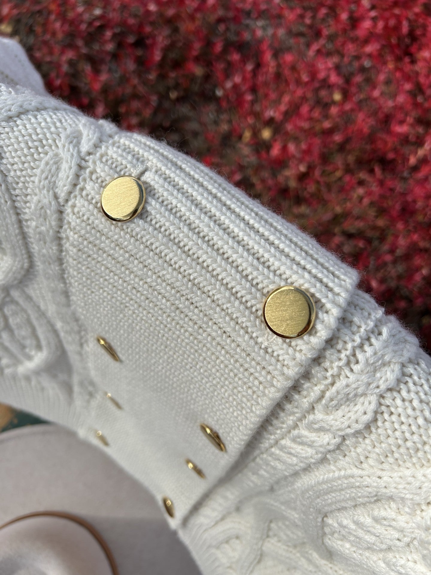 Vintage Alan Manoukian Belgium Wool Blend Cable Knit Sweater Bomber