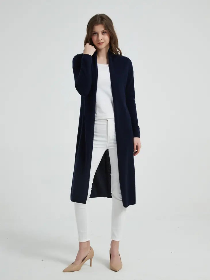 The Olivia 100% Mongolian Cashmere Duster Cardigan Sweater