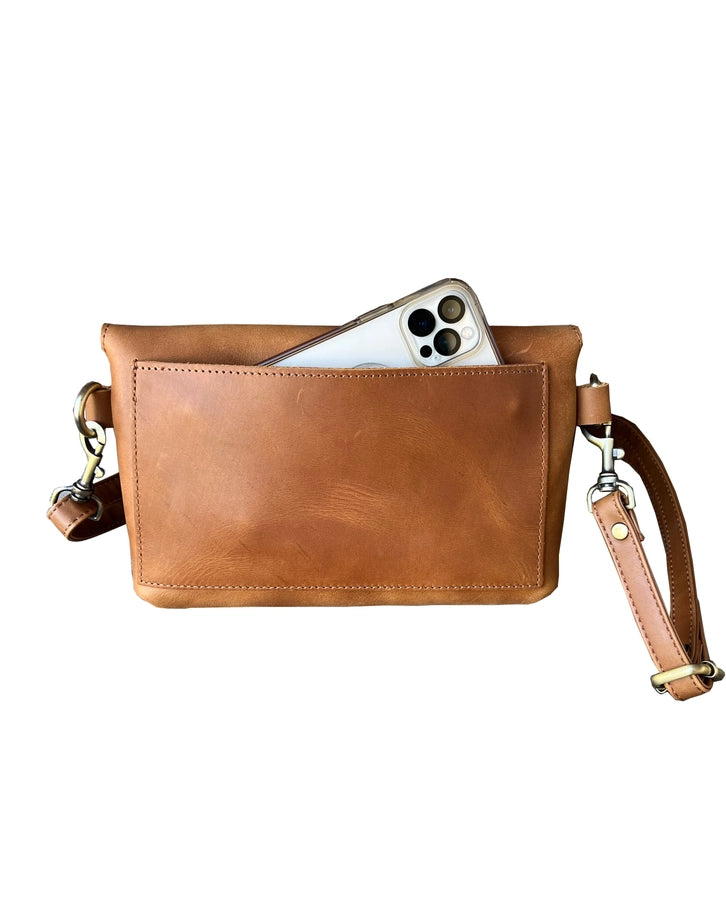 Crazy Horse Genuine Leather Crossbody Bag