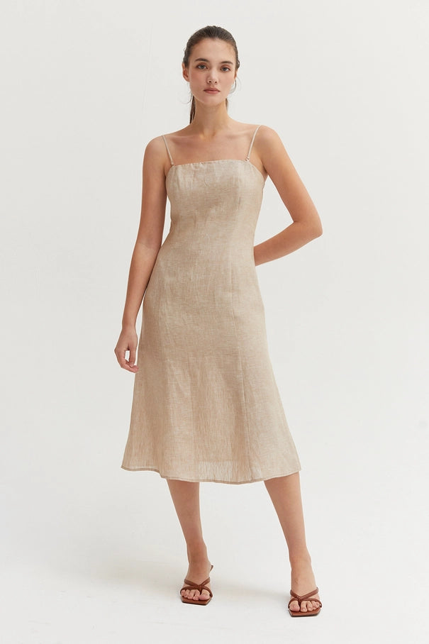 Jennifer 100% Linen Summer Dress