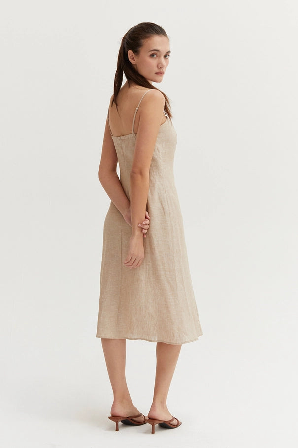 Jennifer 100% Linen Summer Dress