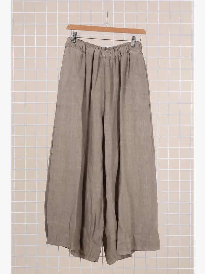 Brisa 100% European Linen Wide Leg Pants