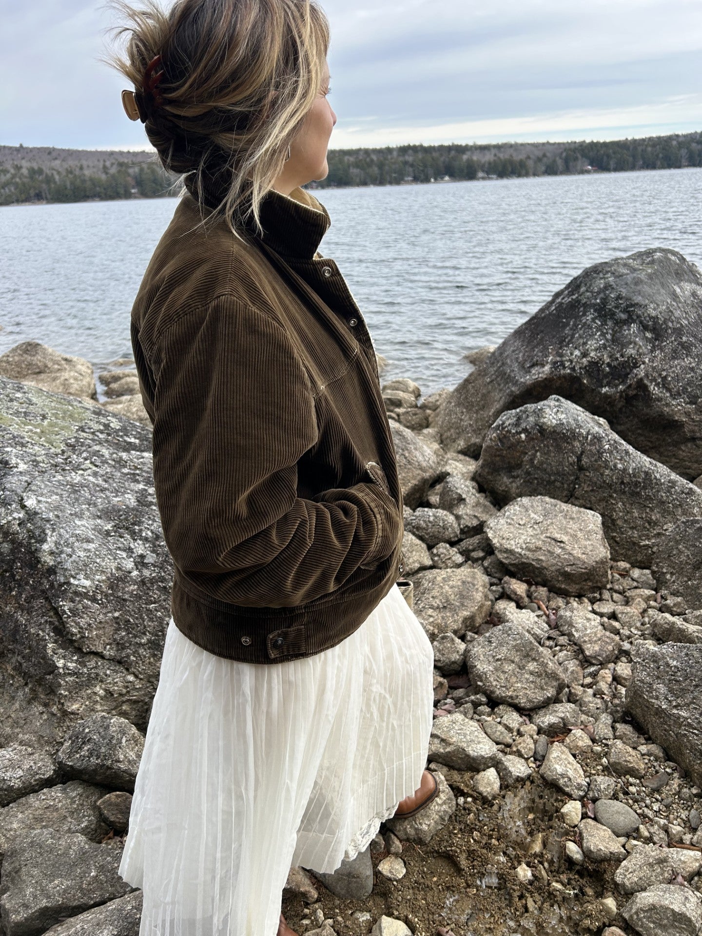 Vintage 1970's Oakbrook Sportswear Sherpa Lined Corduroy Jacket