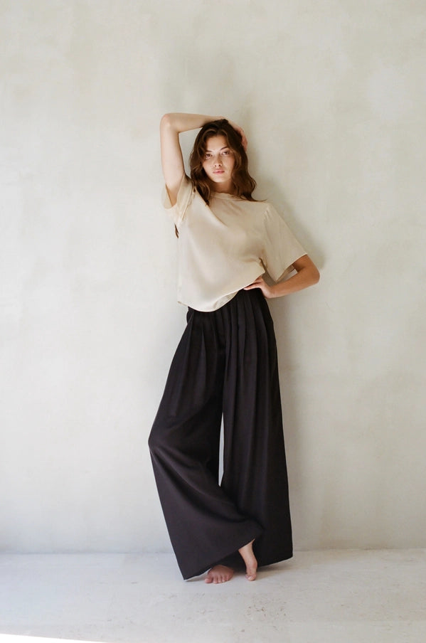 Elysees Wide-Leg Fluid Pant