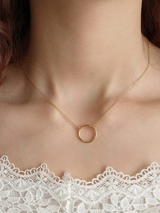 Kady Circle Pendant Necklace