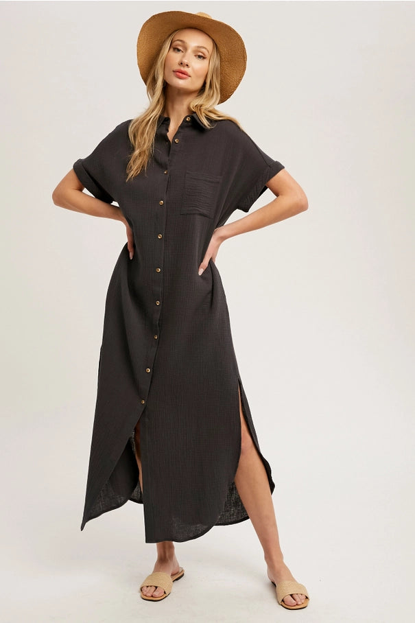 Day Maxi Shirt Dress