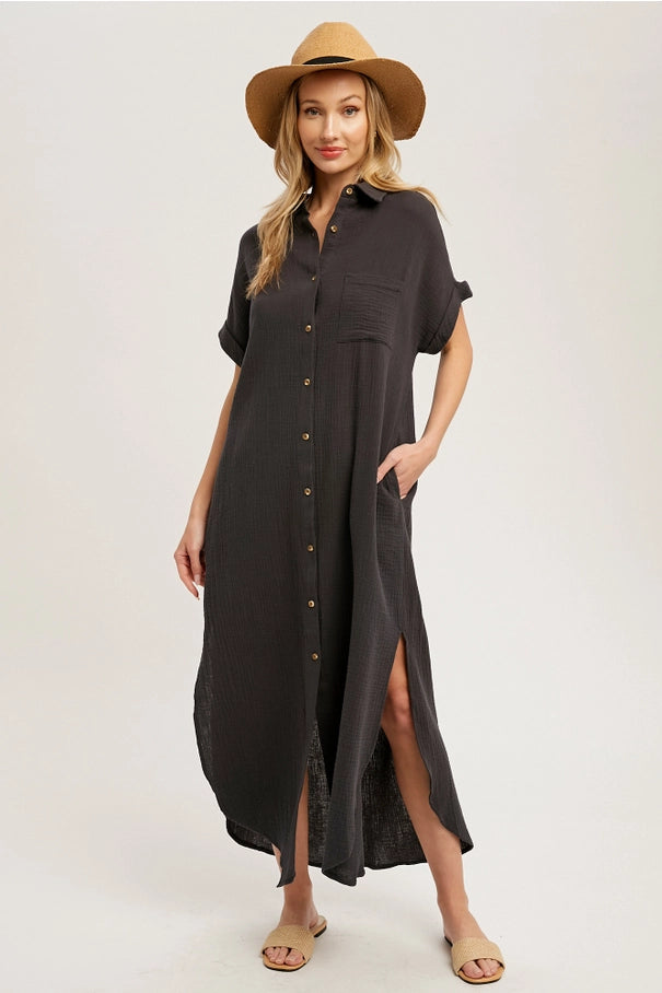 Day Maxi Shirt Dress