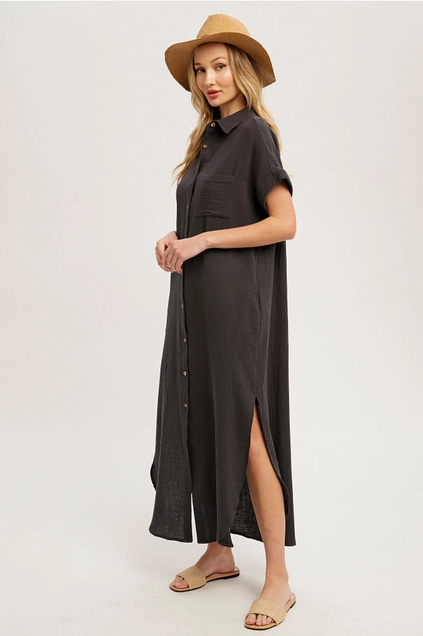 Day Maxi Shirt Dress