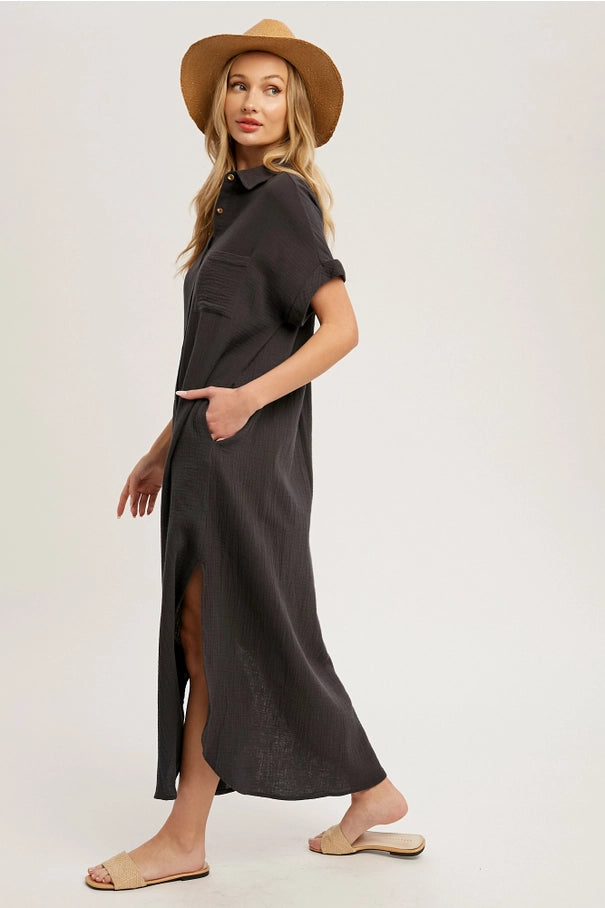 Day Maxi Shirt Dress