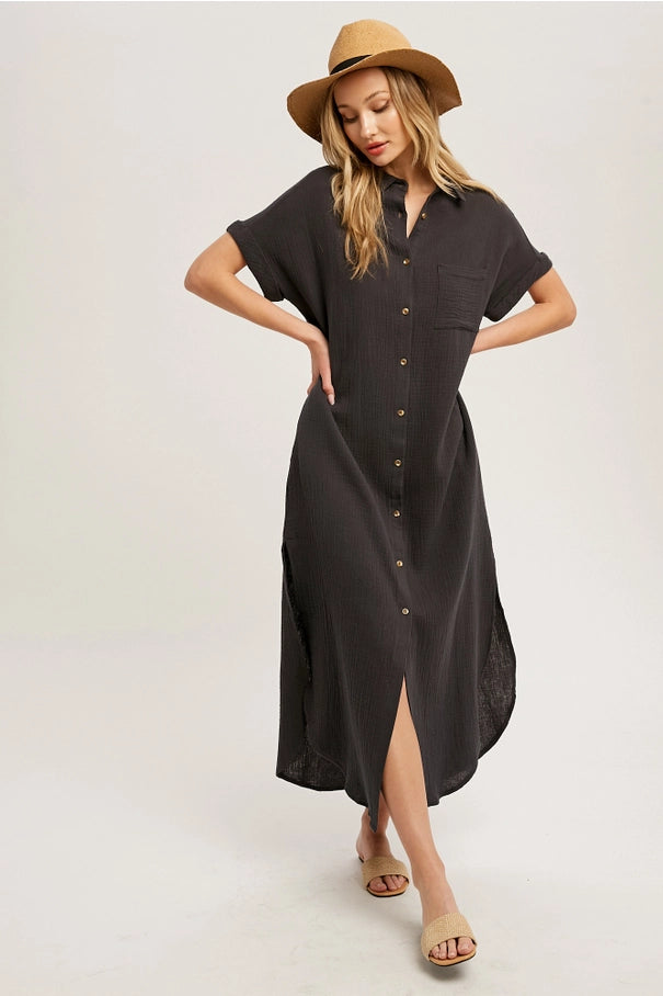 Day Maxi Shirt Dress