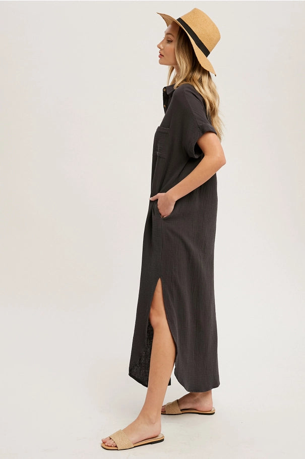 Day Maxi Shirt Dress