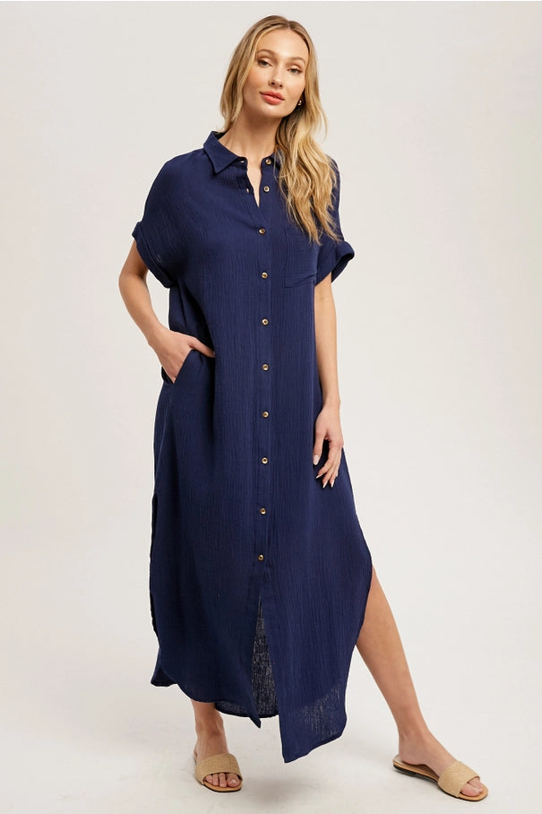 Day Maxi Shirt Dress