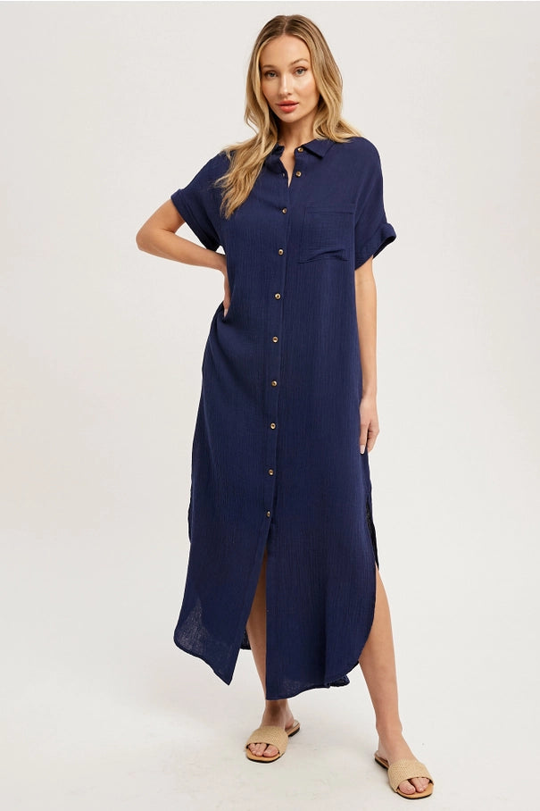 Day Maxi Shirt Dress