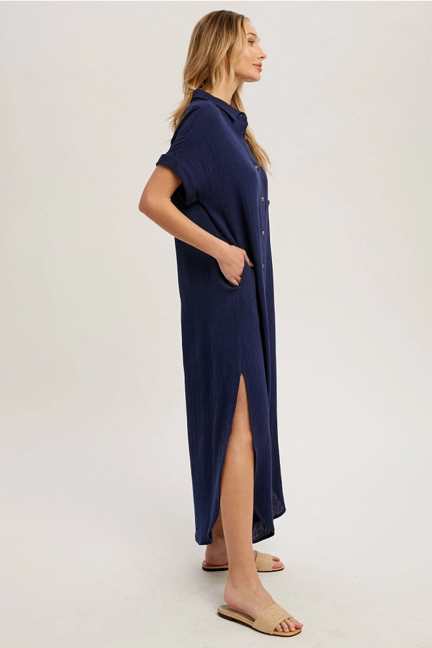 Day Maxi Shirt Dress