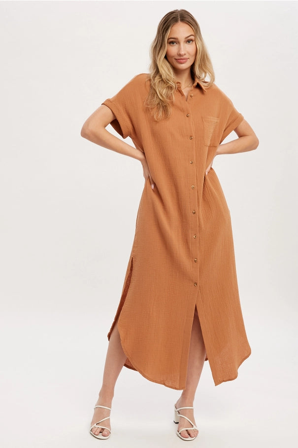 Day Maxi Shirt Dress