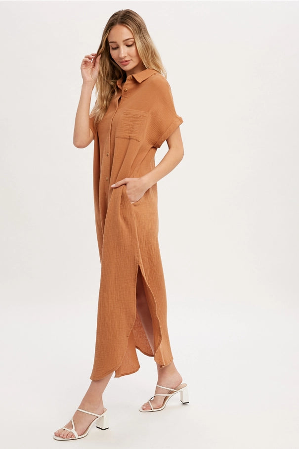 Day Maxi Shirt Dress