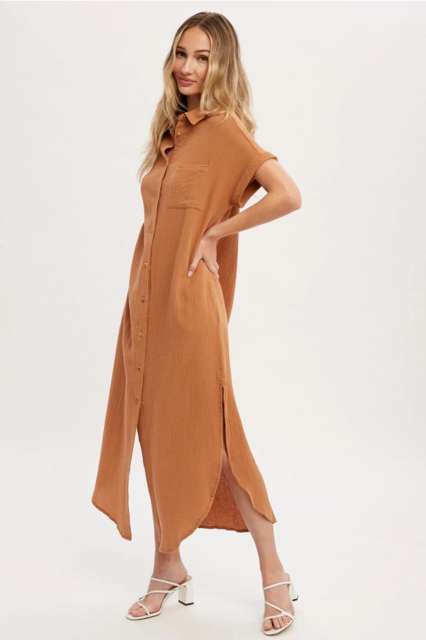 Day Maxi Shirt Dress