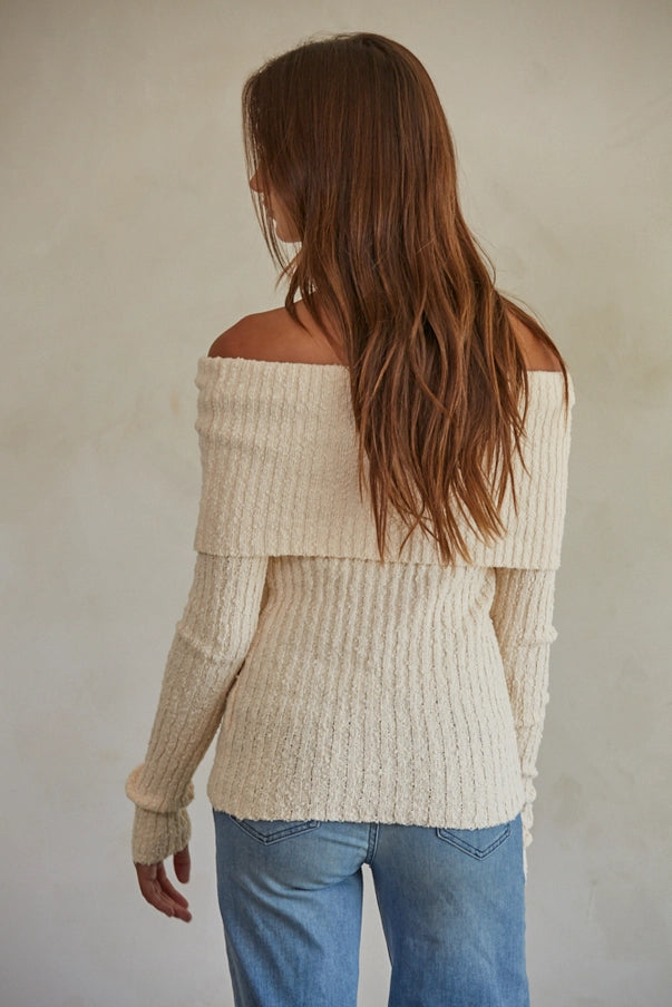 Hadleigh Cotton Off-Shoulder Sweater