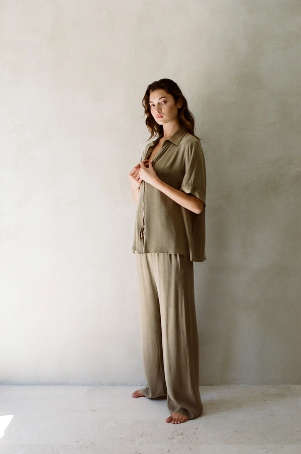 ElysianSilk Wide Leg Pants