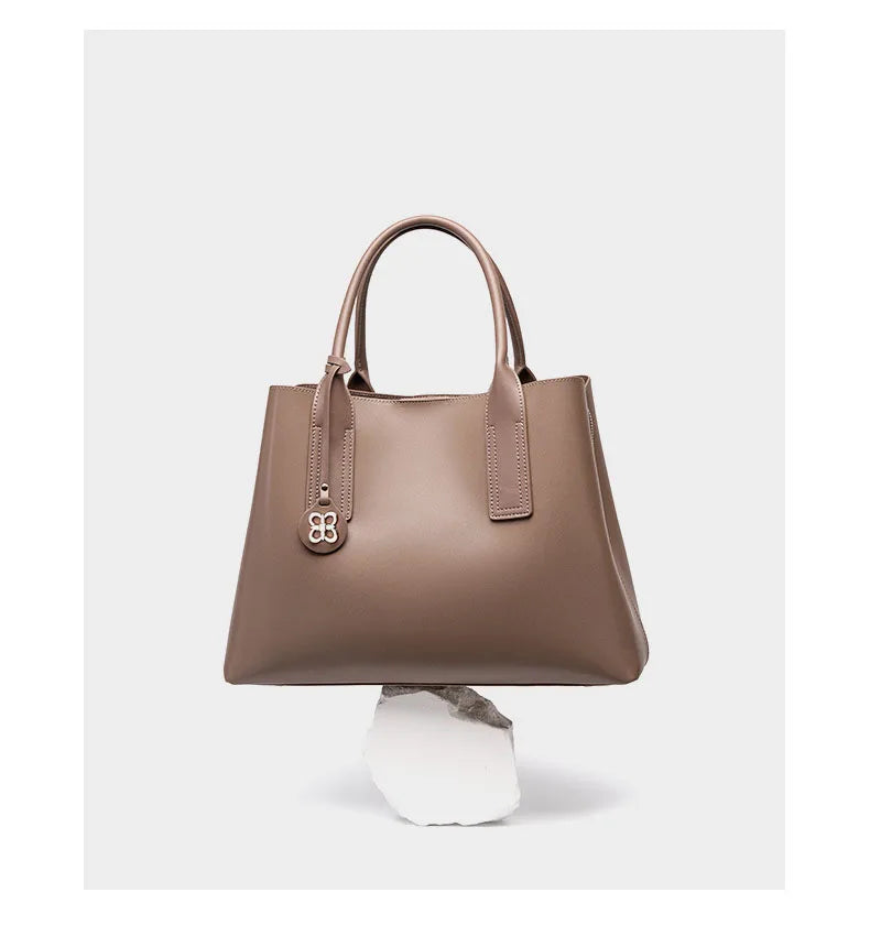 The Amelia Basket Tote Genuine Leather