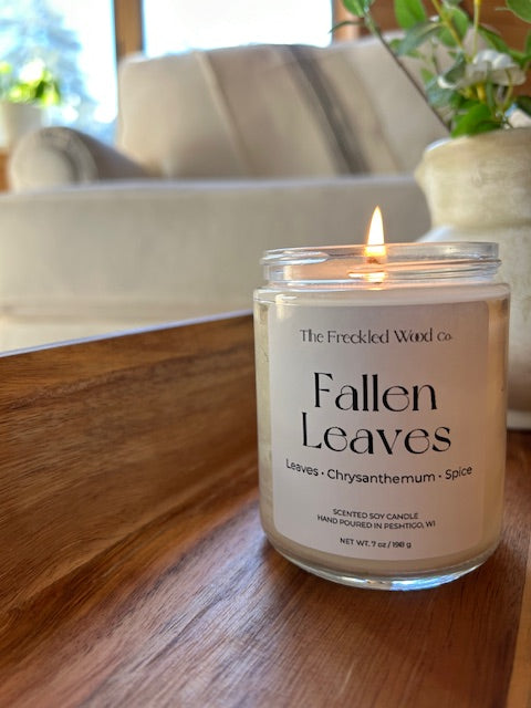 100% Clean Soy Candle Fallen Leaves