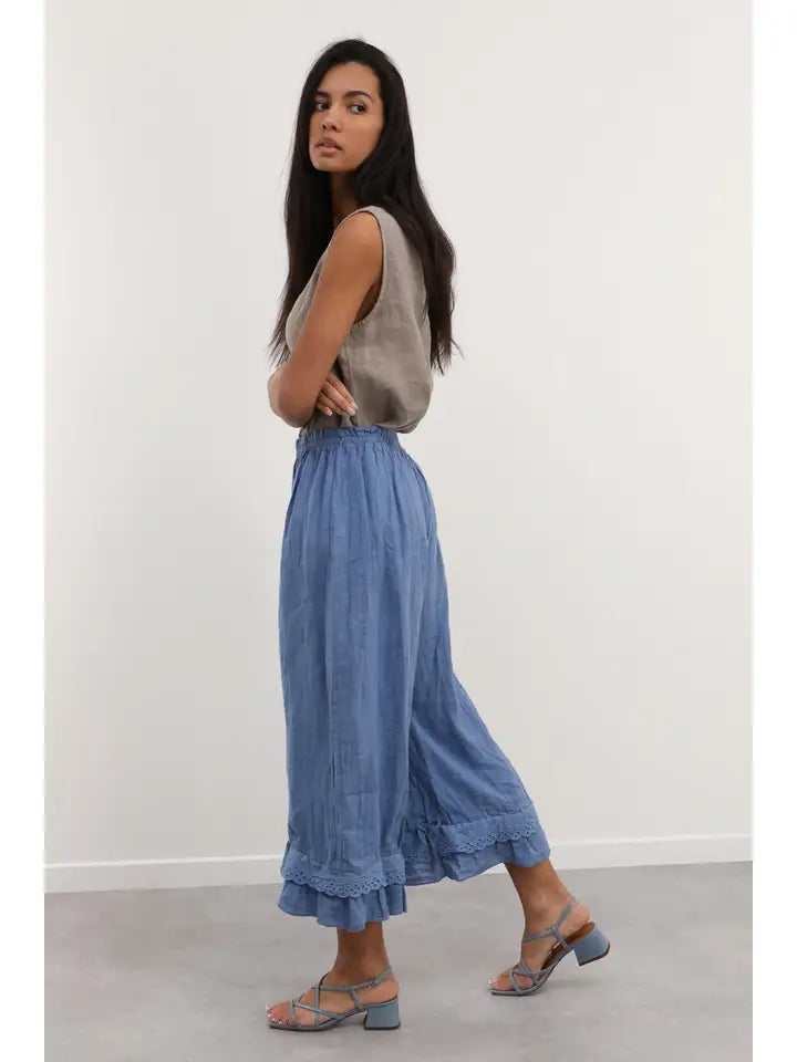 Maine Summer Linen Eyelet Pants
