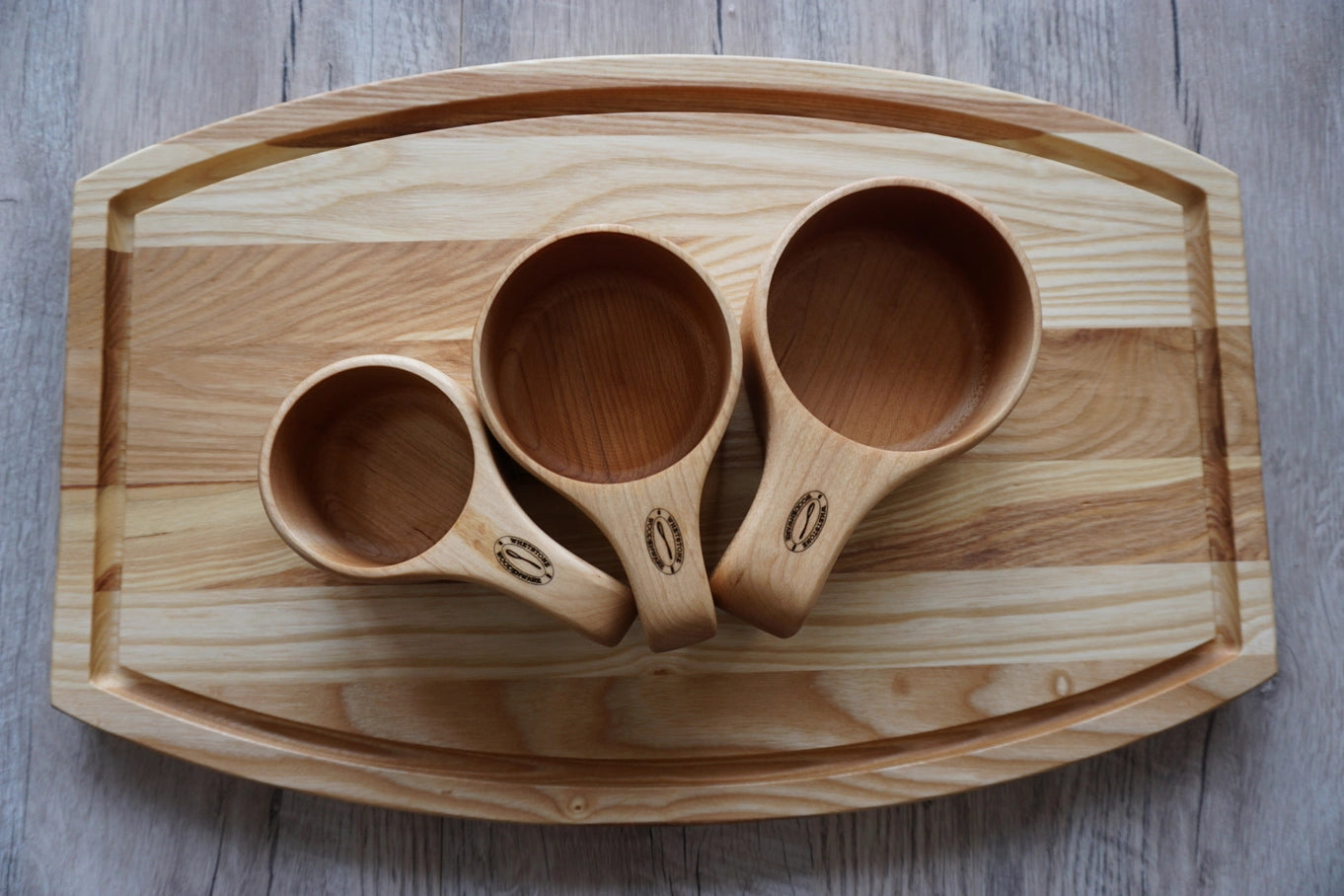 Hand Carved Hardwood Maple Scoop