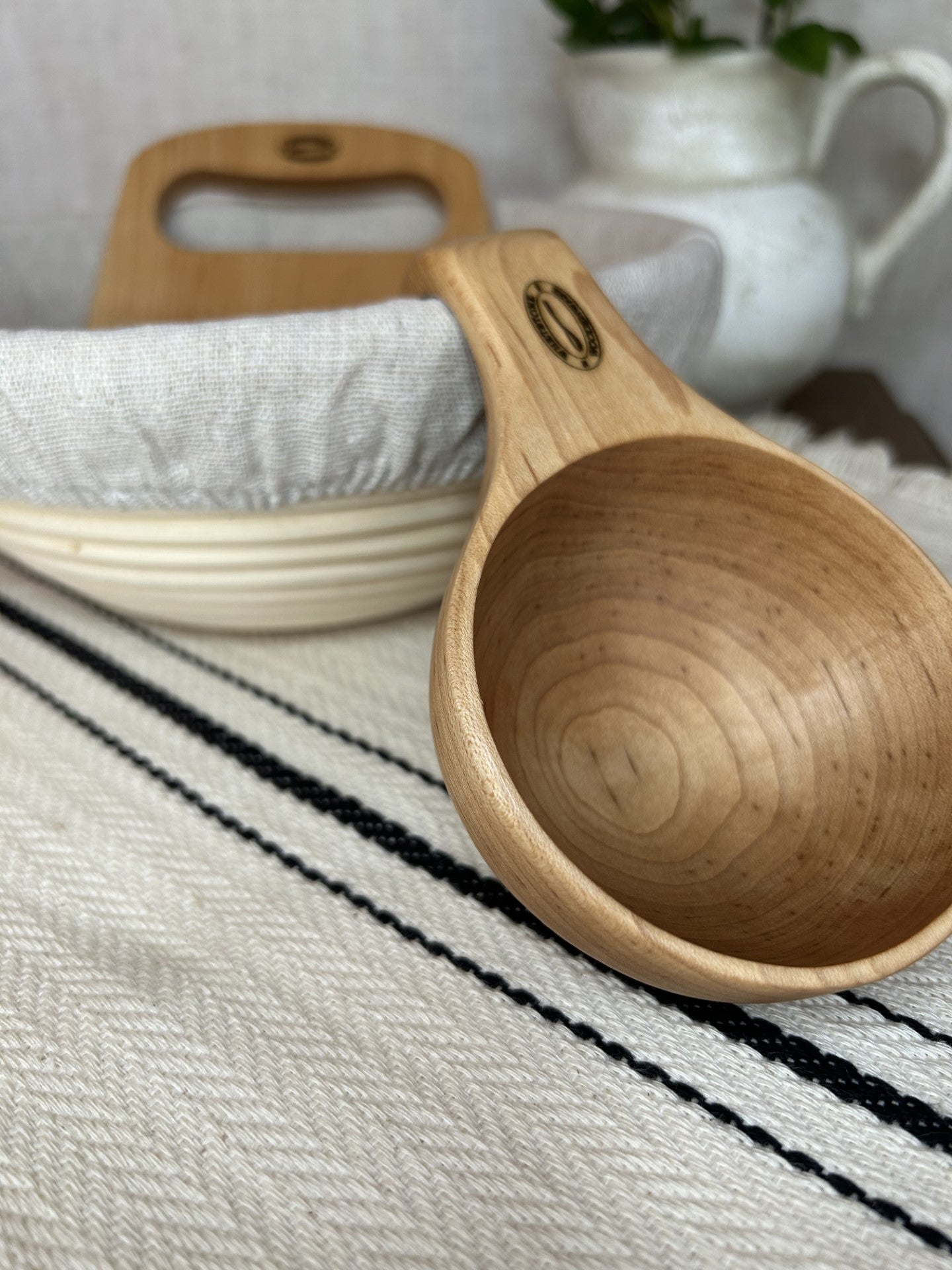 Hand Carved Hardwood Maple Scoop