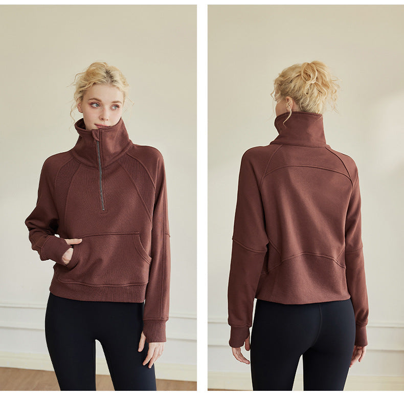 100% Cotton Half-Zip Sweatshirt