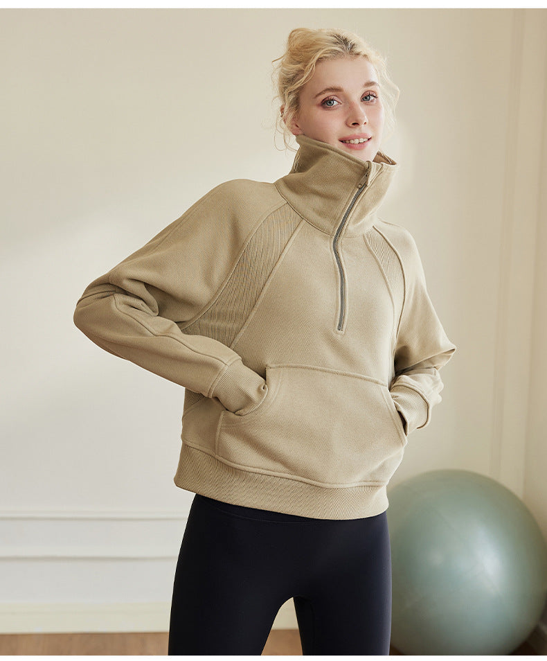 100% Cotton Half-Zip Sweatshirt