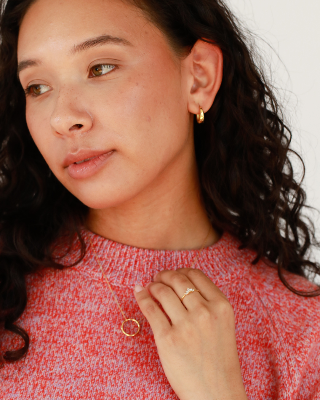 Elina Huggie Hoop Earrings