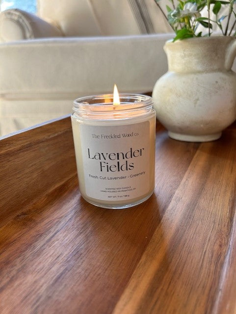 100% Clean Soy Candle Lavender Fields