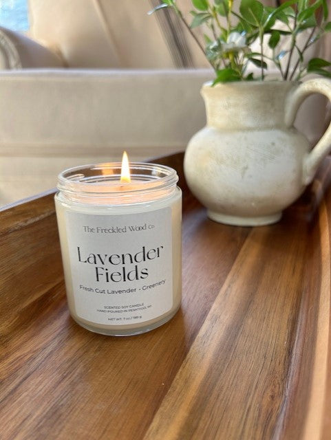 100% Clean Soy Candle Lavender Fields