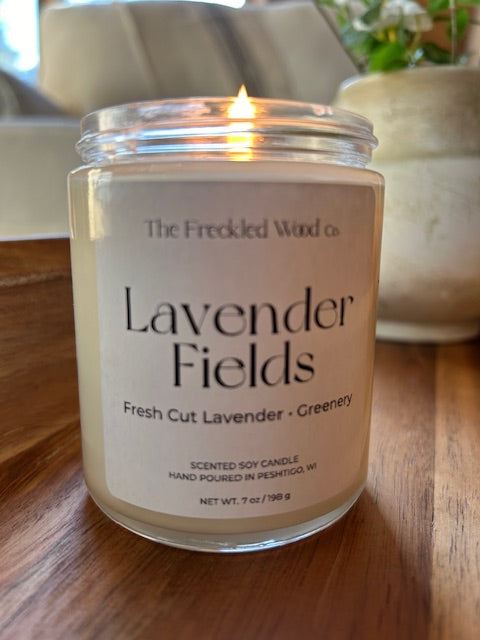 100% Clean Soy Candle Lavender Fields